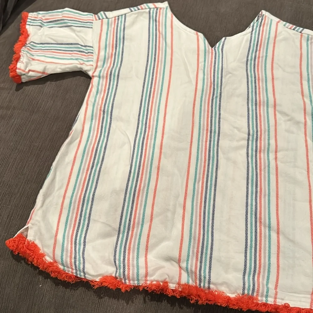 Gymboree Girls Tribal striped Poncho style Top sz L (10/12)